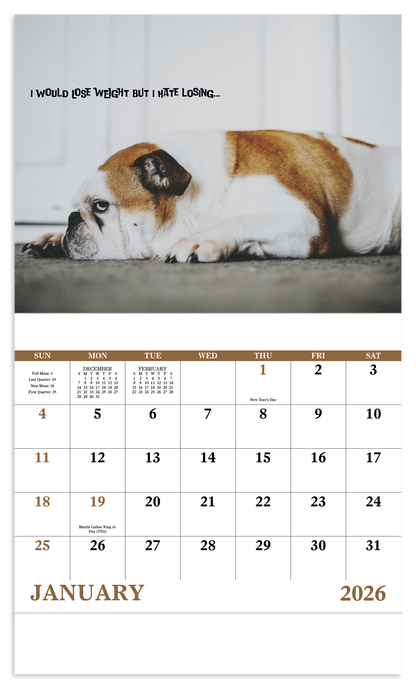 Good Value Pets with Attitude  Stapled Calendar-7286