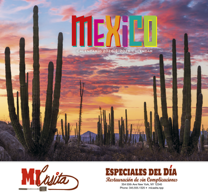 Good Value Mexico  Stapled Calendar-7287