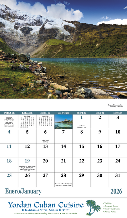 Good Value Latinoamerica en Paisajes  Stapled Calendar-7288
