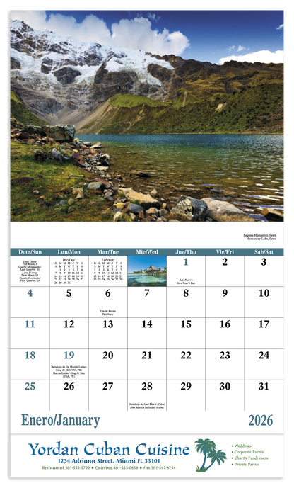 Good Value Latinoamerica en Paisajes  Stapled Calendar-7288