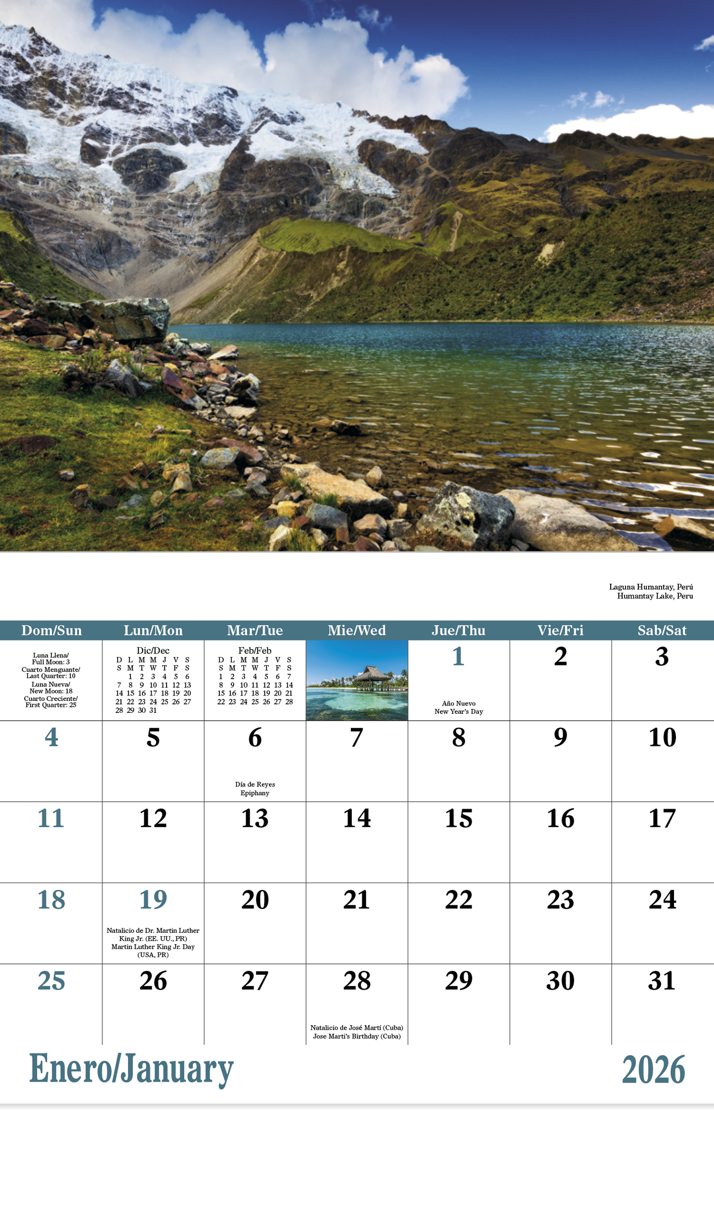 Good Value Latinoamerica en Paisajes  Stapled Calendar-7288