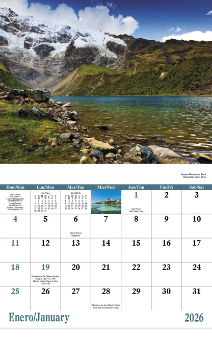 Good Value Latinoamerica en Paisajes  Stapled Calendar-7288