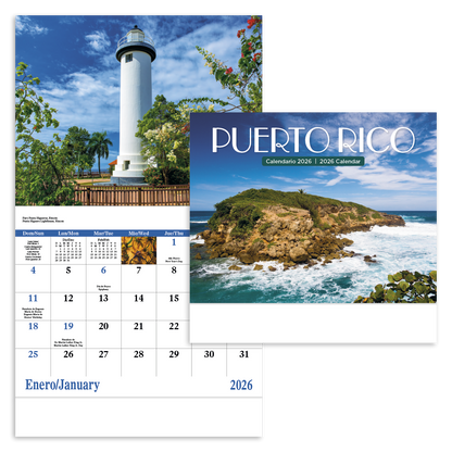 Good Value Puerto Rico  Stapled Calendar-7289