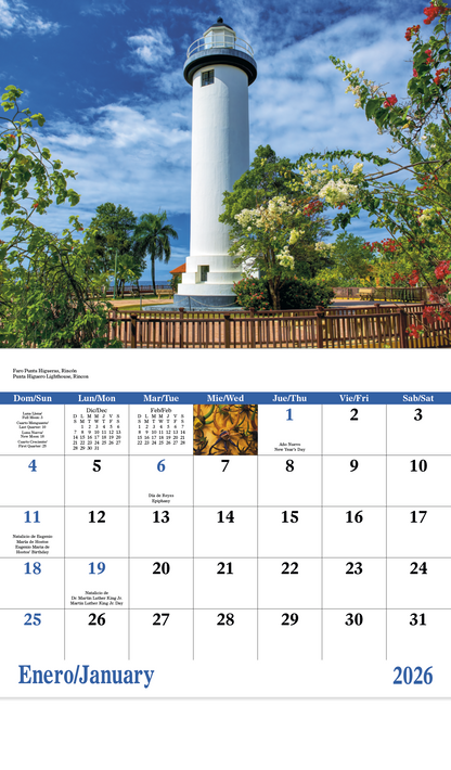 Good Value Puerto Rico  Stapled Calendar-7289