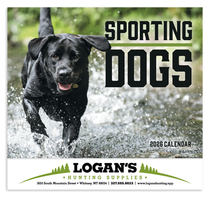 Good Value Sporting Dogs  Stapled Calendar-7290