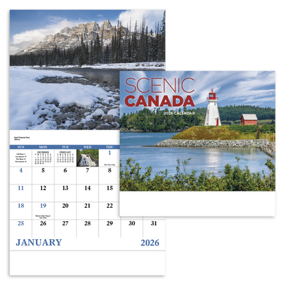 Good Value Scenic Canada  Stapled Calendar-7302