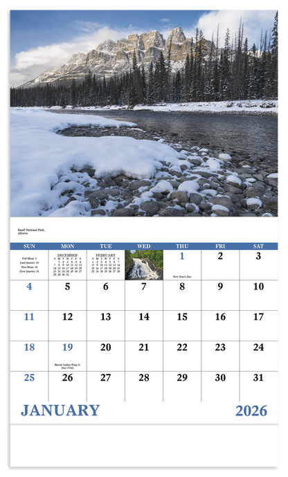 Good Value Scenic Canada  Stapled Calendar-7302