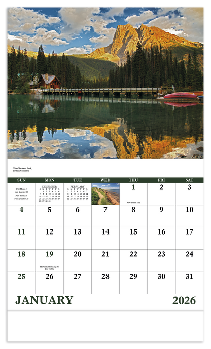 Good Value Canadian National Parks  Stapled Calendar-7313