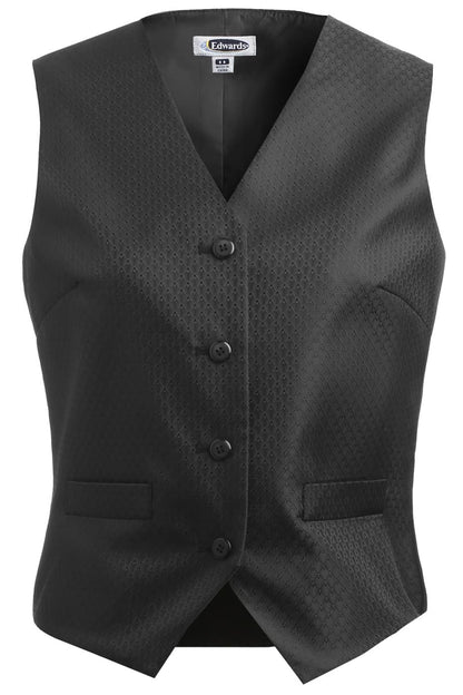 Ladies Diamond Brocade Vest - 7390