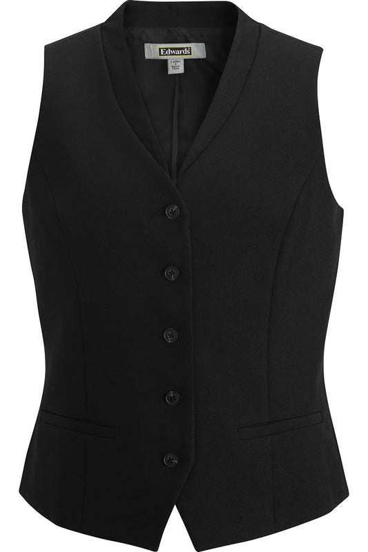 Ladies Ottoman Trim Vest - 7398