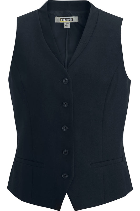 Ladies Ottoman Trim Vest - 7398