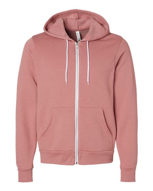Unisex Sponge Fleece Full-Zip Hoodie Sweatshirt