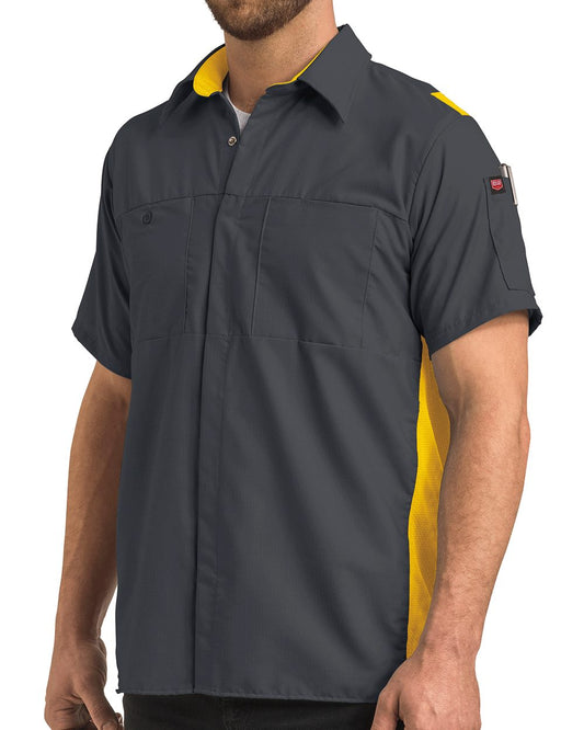 Red Kap Performance Plus Short Sleeve Shirt with Oilblok Technology - Tall Sizes - SY42T