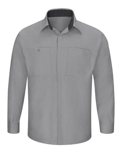 Red Kap Performance Plus Long Sleeve Shirt with OilBlok Technology - SY32