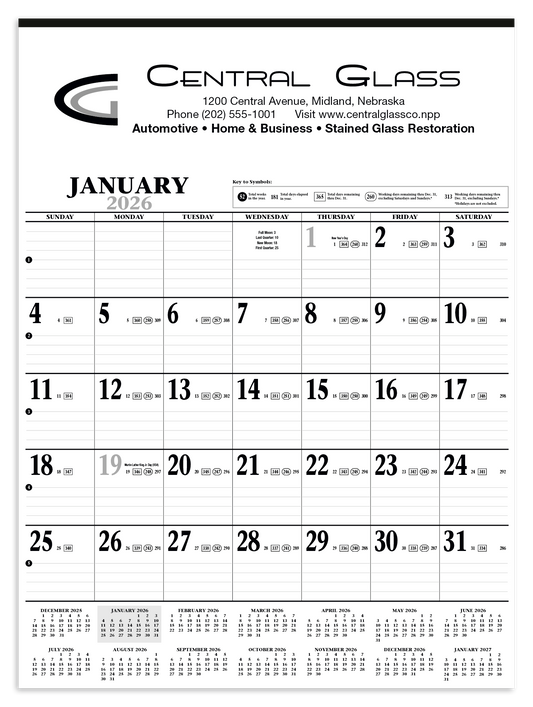 HotLine Products Large Contractor Calendar-746