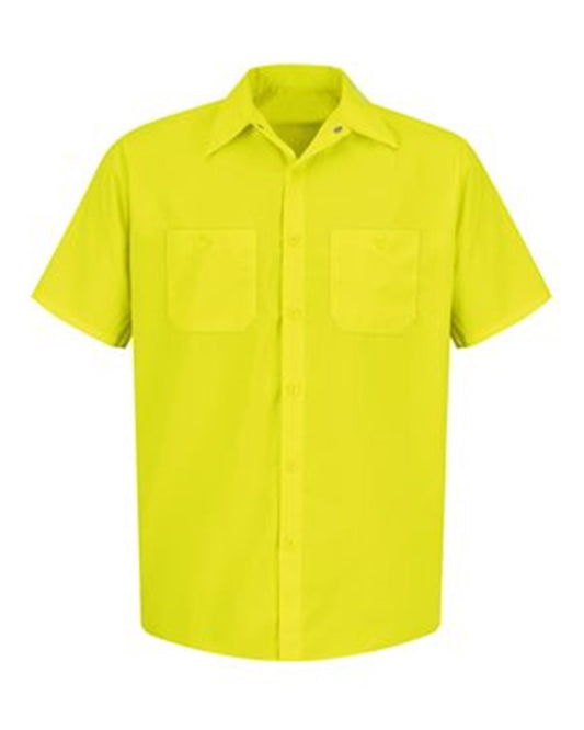 Red Kap Enhanced Visibility Short Sleeve Work Shirt - Tall Sizes - SS24T