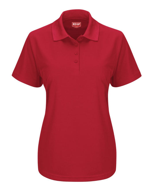 Red Kap Women's Short Sleeve Performance Knit Pocketless Core Polo - SK97