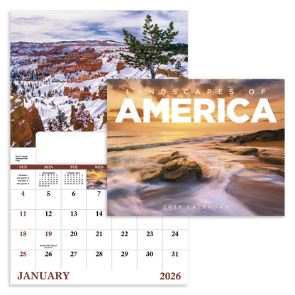 Good Value Landscapes of America  Window Calendar-7501