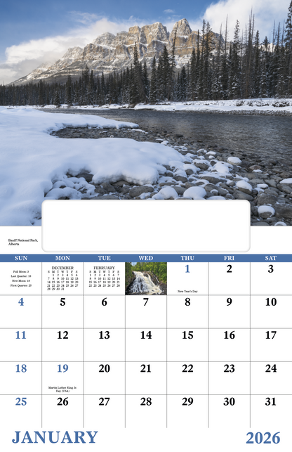 Good Value Scenic Canada  Window Calendar-7502
