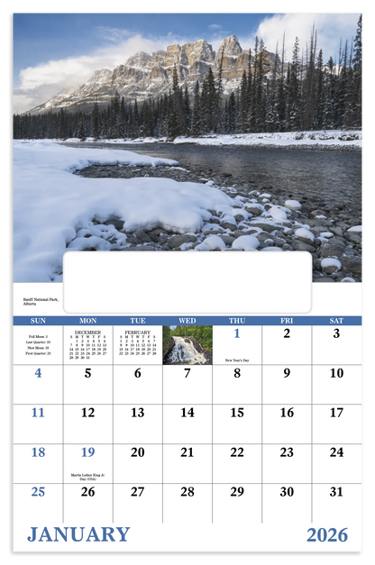 Good Value Scenic Canada  Window Calendar-7502