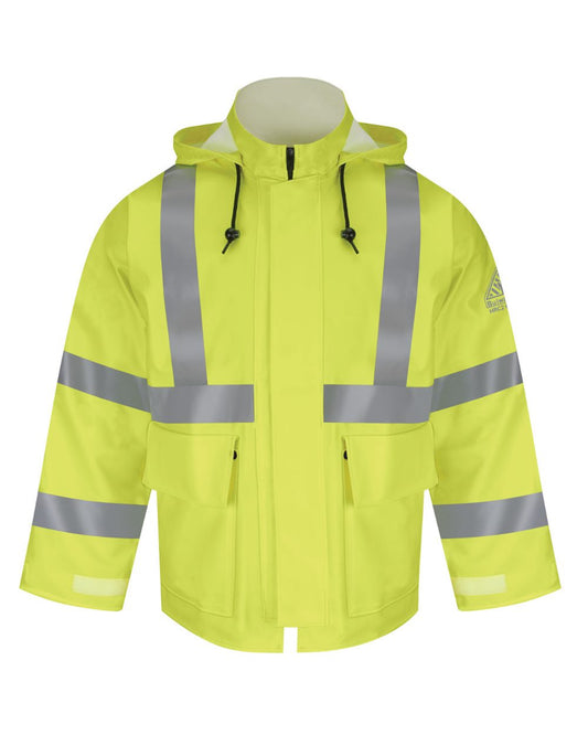 Bulwark Hi-Visibility Flame-Resistant Rain Jacket - JXN4