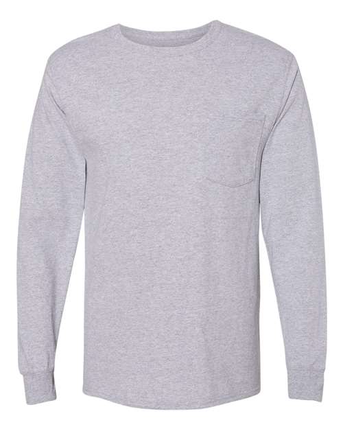 Unisex Workwear Long Sleeve Pocket T-Shirt