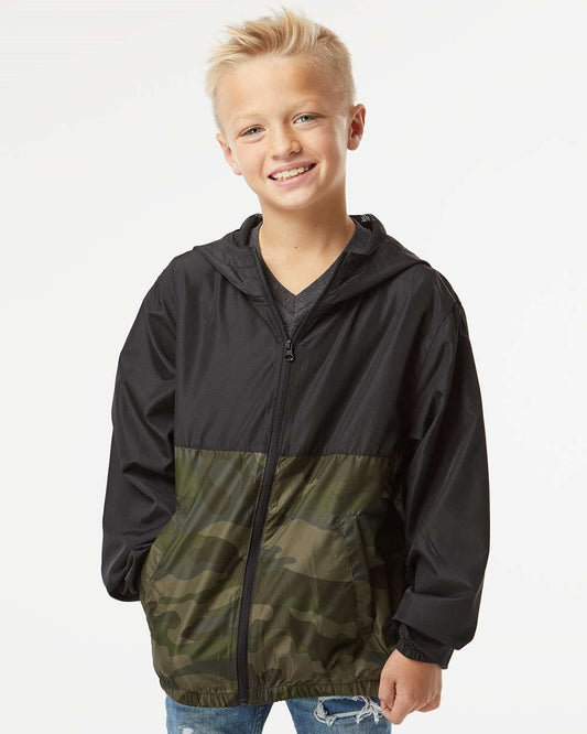 Independent Trading Co. Youth Lightweight Windbreaker Full-Zip Jacket - EXP24YWZ