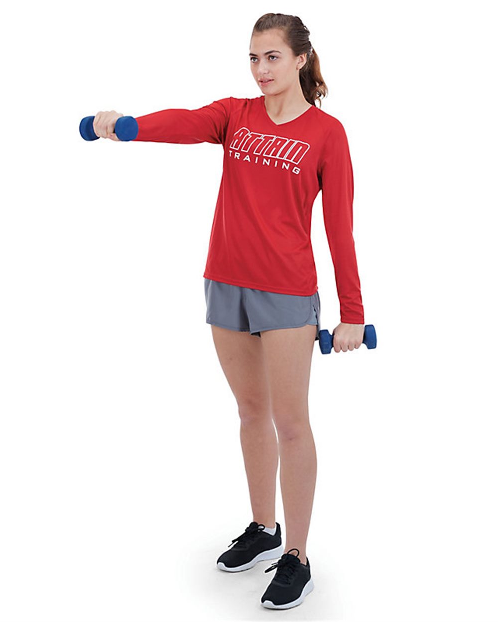 Augusta Sportswear Women's Attain Wicking Long Sleeve V-Neck T-Shirt - 2797