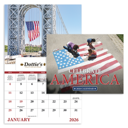 Good Value Celebrate America  Window Calendar-7569