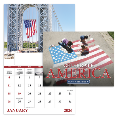Good Value Celebrate America  Window Calendar-7569