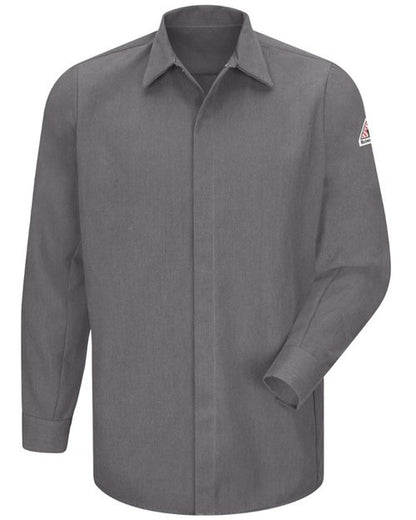 Men's Concealed-Gripper Pocketless Long Sleeve Shirt - CoolTouch® 2