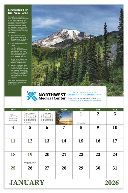 Good Value Healthy Living  Window Calendar-7573