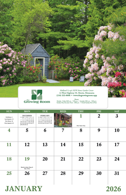 Good Value Garden Walk  Window Calendar-7577
