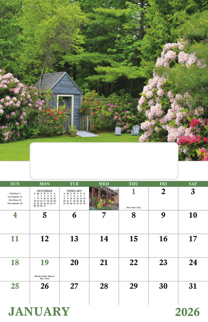 Good Value Garden Walk  Window Calendar-7577
