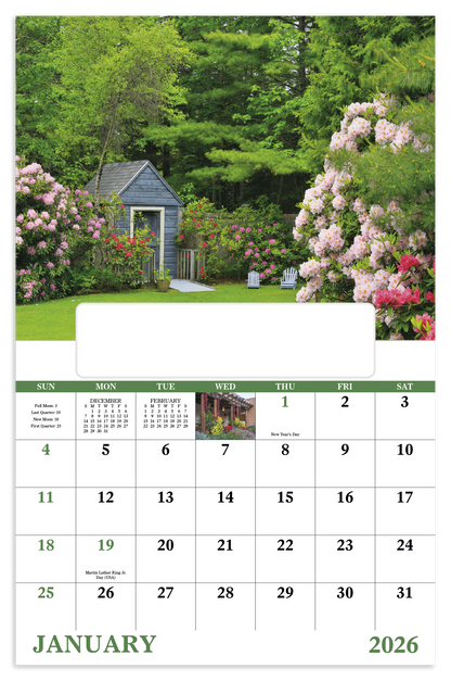 Good Value Garden Walk  Window Calendar-7577