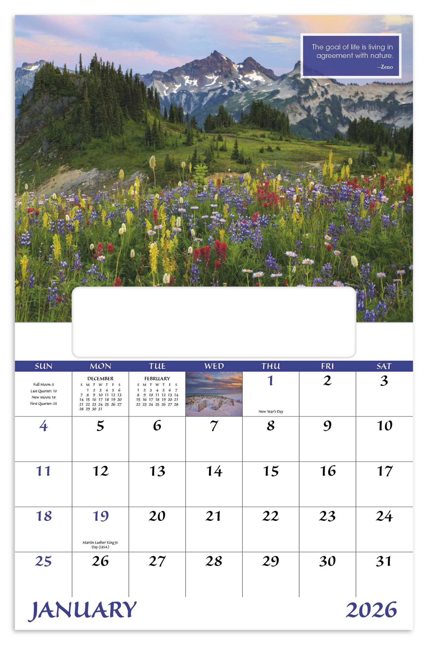 Good Value Inspirations for Life  Window Calendar-7579
