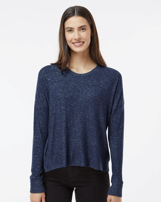 Boxercraft Women's Cuddle Fleece Boxy Crewneck Pullover - L06