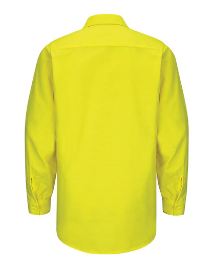 Red Kap Enhanced & Hi-Visibility Long Sleeve Work Shirt - SY14