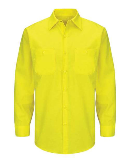 Men's Enhanced & Hi-Visibility Long Sleeve Work Shirt