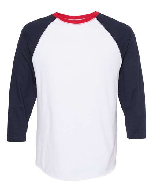 Men's Baseball Fine Jersey Three-Quarter Sleeve Tee