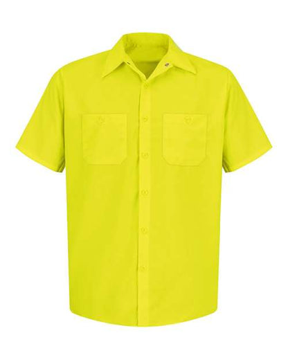 Men's Tall Enhanced Visibility Short Sleeve Work Shirt