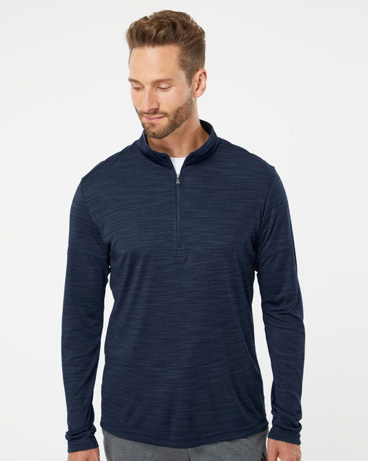 Adidas Lightweight Mélange Quarter-Zip Pullover - A475