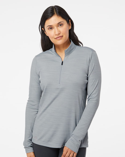 Adidas Women's Lightweight Mélange Quarter-Zip Pullover - A476