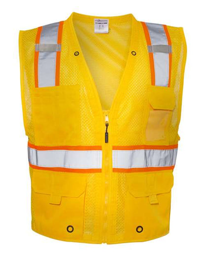 Unisex EV Series® Enhanced Visibility Multi-Pocket Mesh Vest