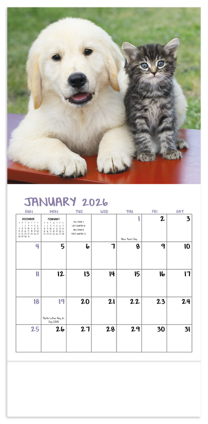 Good Value Puppies  Kittens  Mini Calendar-7708