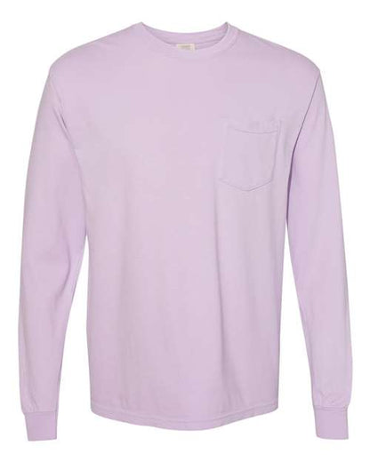 Unisex Garment-Dyed Heavyweight Long Sleeve Pocket T-Shirt