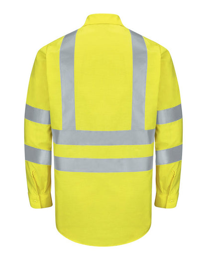 Red Kap Enhanced & Hi-Visibility Long Sleeve Work Shirt - SY14