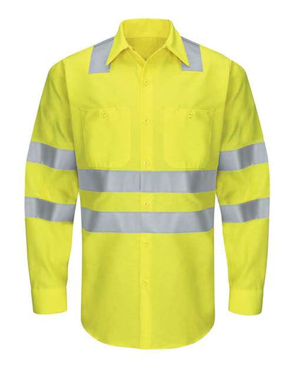 Men's Enhanced & Hi-Visibility Long Sleeve Work Shirt