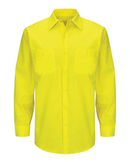 Men's Tall Enhanced & Hi-Visibility Long Sleeve Work Shirt