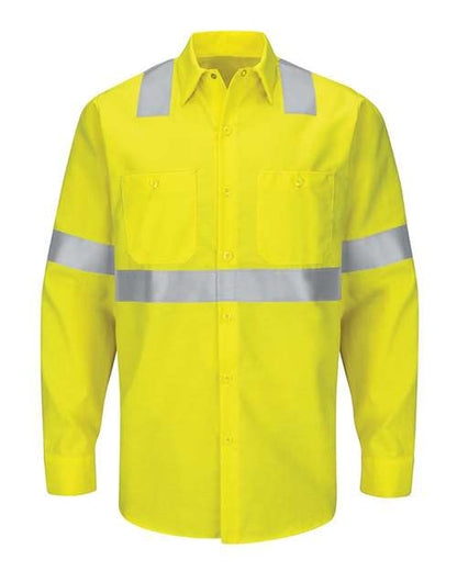 Men's Tall Enhanced & Hi-Visibility Long Sleeve Work Shirt